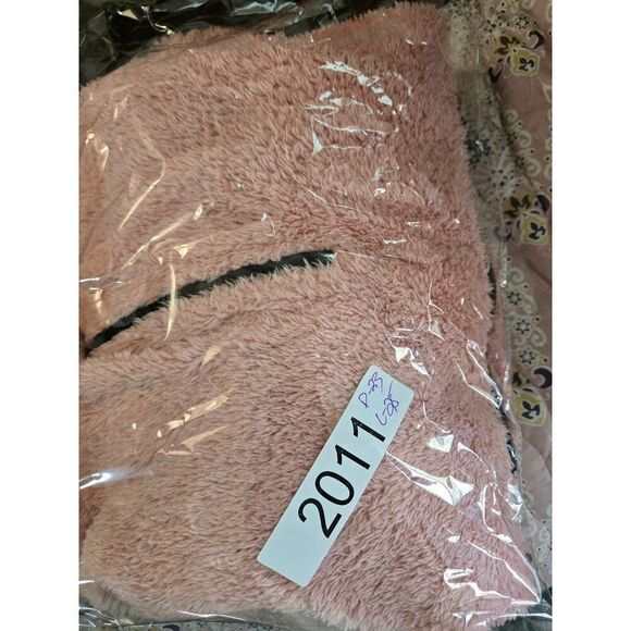 Pink Sherpa Half Zip pull over With Drawstring Hem boho fairycore cottagecore - Picture 6 of 6